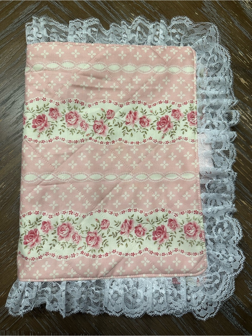 Handmade quilted Bible cover